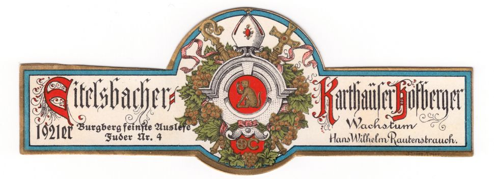 Historisches Karthäuserhof-Etikett